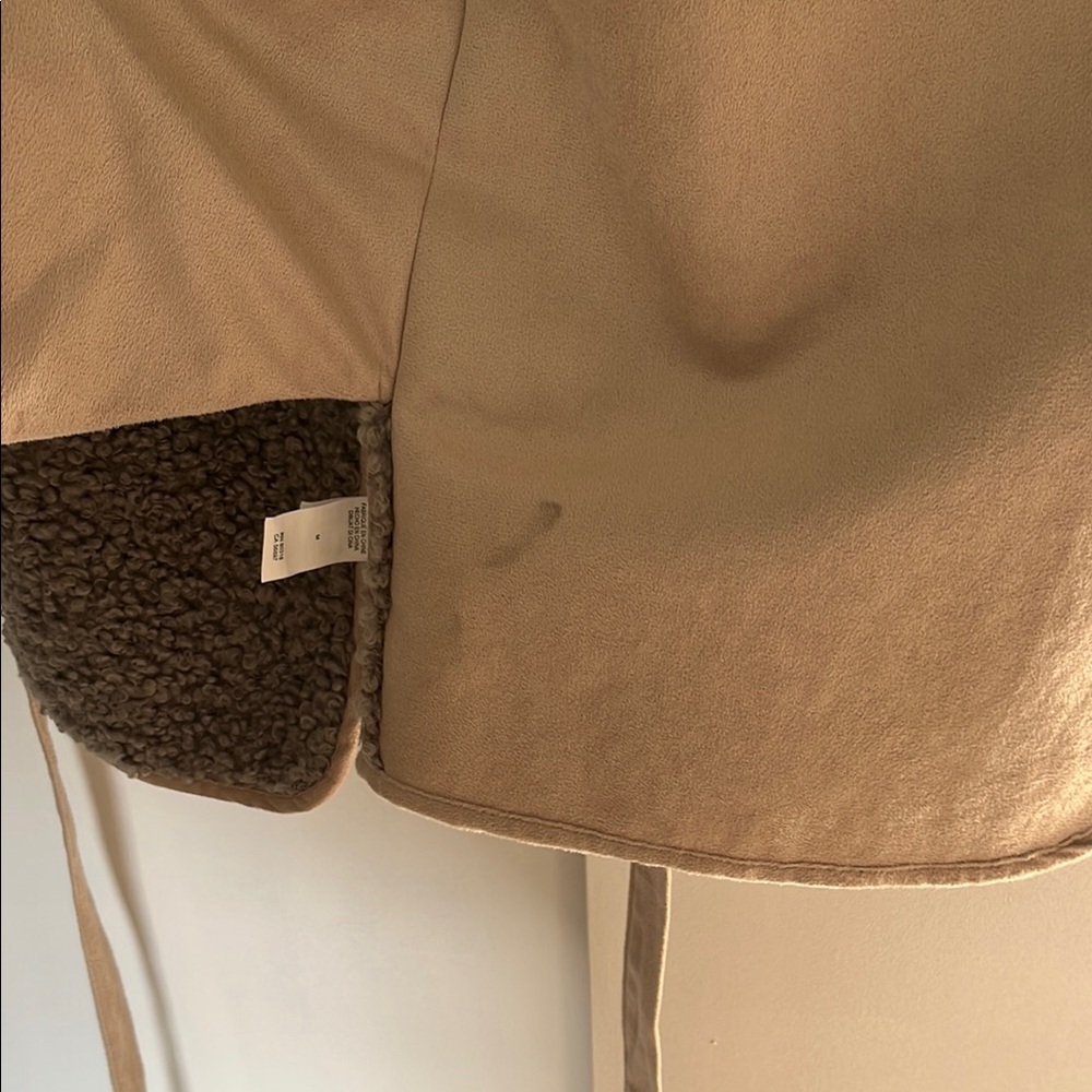 Lucky Brand Tan and Gray Teddy Jacket - Picture 6 of 9